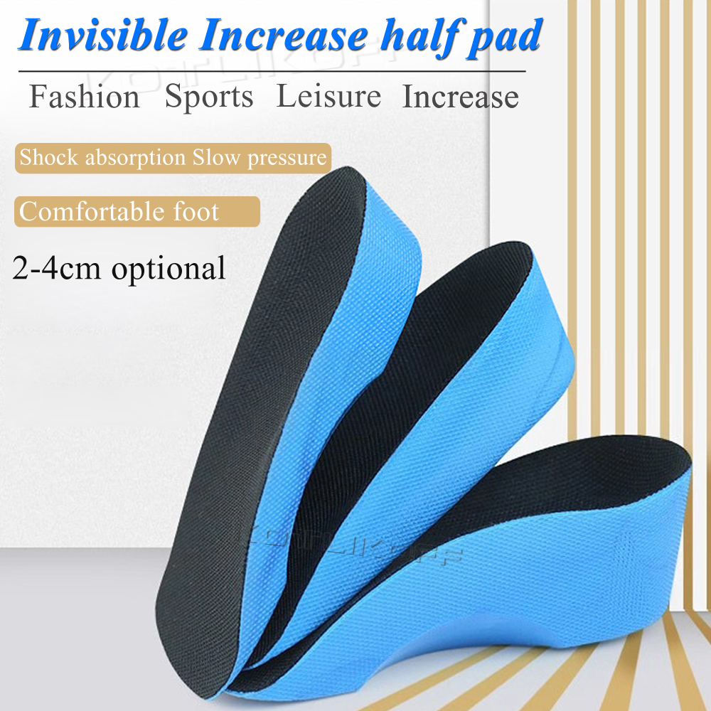 Kotlikoff höjdökning innersula 2/3/4cm höjd lyftsko hälkudde inlägg högre häldyna hisssulor fotkuddar unisex