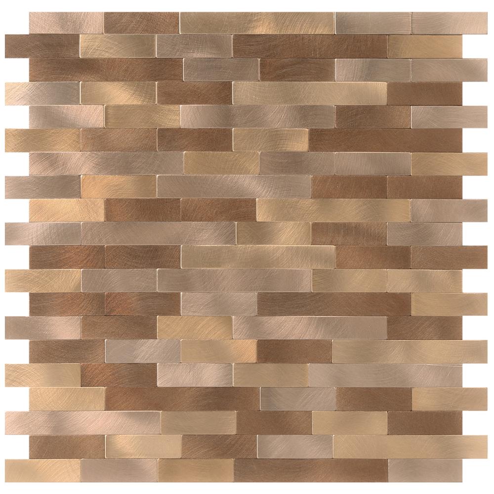 Keuken Peel En Stick Tegels Backsplash Muur Sticker Aluminium Oppervlak Metalen Tegels Zelfklevende Backsplash Diy Home Decor: Style 2 / 1 sheeet