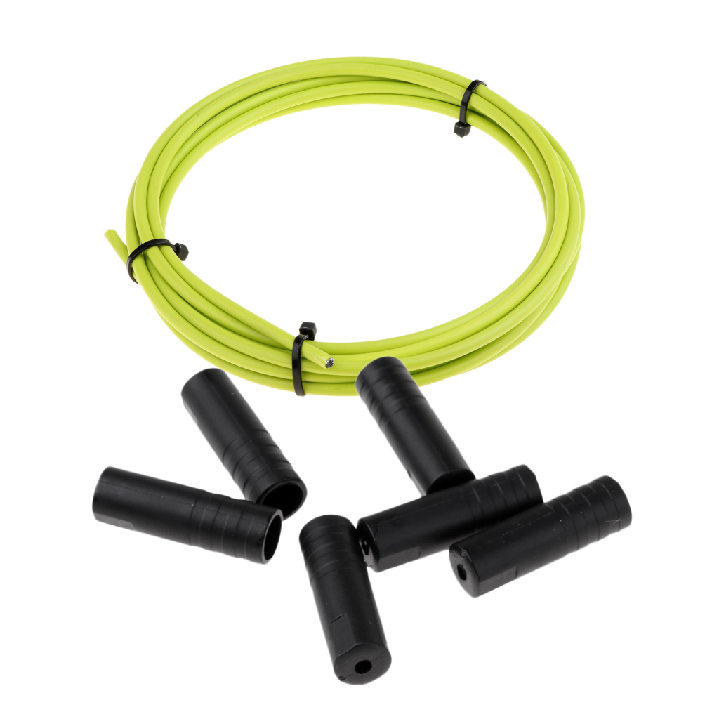 Cable de cambio de marchas para bicicleta de montaña, cubierta de manguera, tapas de extremos, consejos engarzados, duradero y de alta dureza, 9,7 pies por rollo