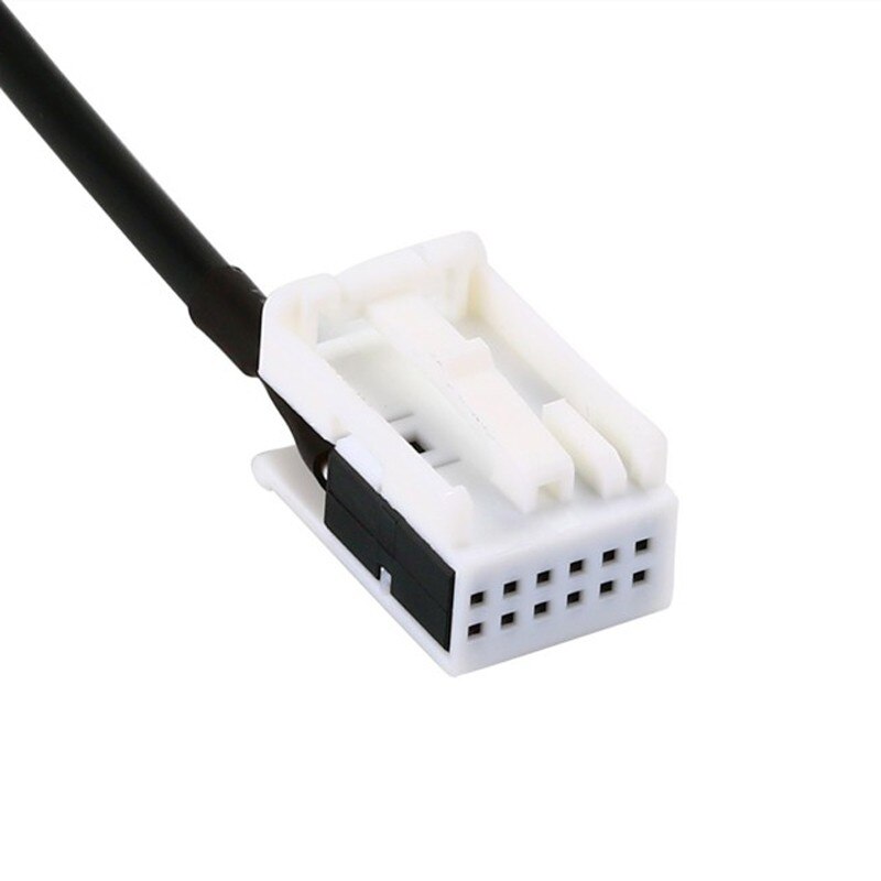 Adaptador de Cable de música para BMW, Kit de entrada AUX o de 12 Pines, color negro, compatible con E60/E61/E81/E91AUX, 3,5mm,