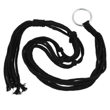 Handgemachte Natürliche Baumwolle seil Macrame Schnur Pflanzen Aufhänger Geflochtene Hängenden Korb, 92Cm Schwarz