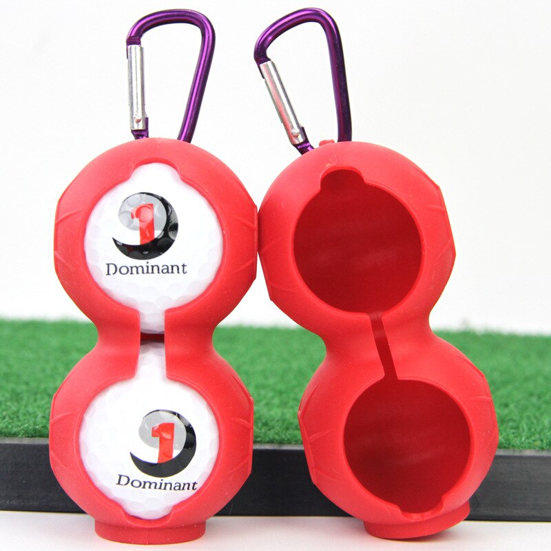 Housse de Golf en Silicone, 2 pièces d'accessoires de Golf, peut être accroché à la ceinture: red 