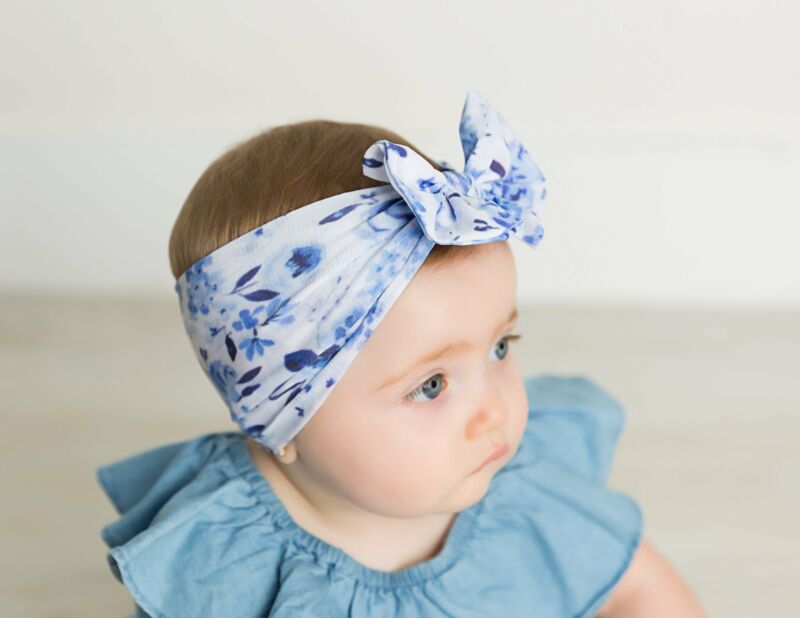 Headwrap Girls Hair Band Nylon Headband Newborn Baby Hairband Bowknot Turban Baby head wear 0-3 Years