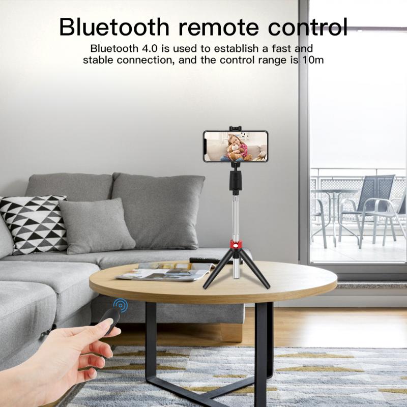 Bluetooth selfie stick fjernbetjening stativ alle  in 1 bærbare selfie sticks stativ med bluetooth fjernbetjening kamera selvudløser stang