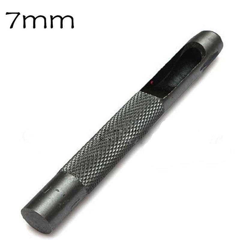 3mm-7mm 5 Size Leather Craft Hole Punch Tool Thick Steel Round Belt Paper Canvas Clothes Punching DIY Hollow Punches Puncher: E