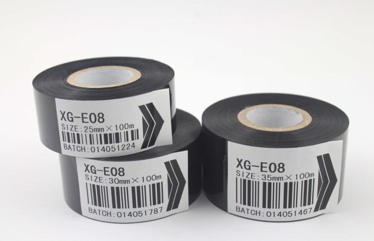 thermal printer ribbon ink thermal transfer ribbon round black belt Code tape xg-8( 35mm*100m)