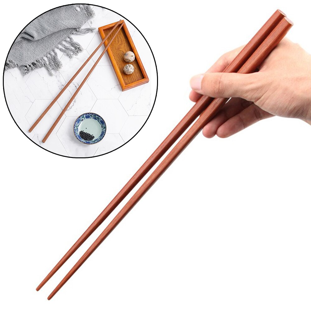1 Pair 42 CM Cooking Chopsticks Extra Long Wooden Frying Chopsticks for Home Kitchen Stirring Frying Mixing Pot/Noodles