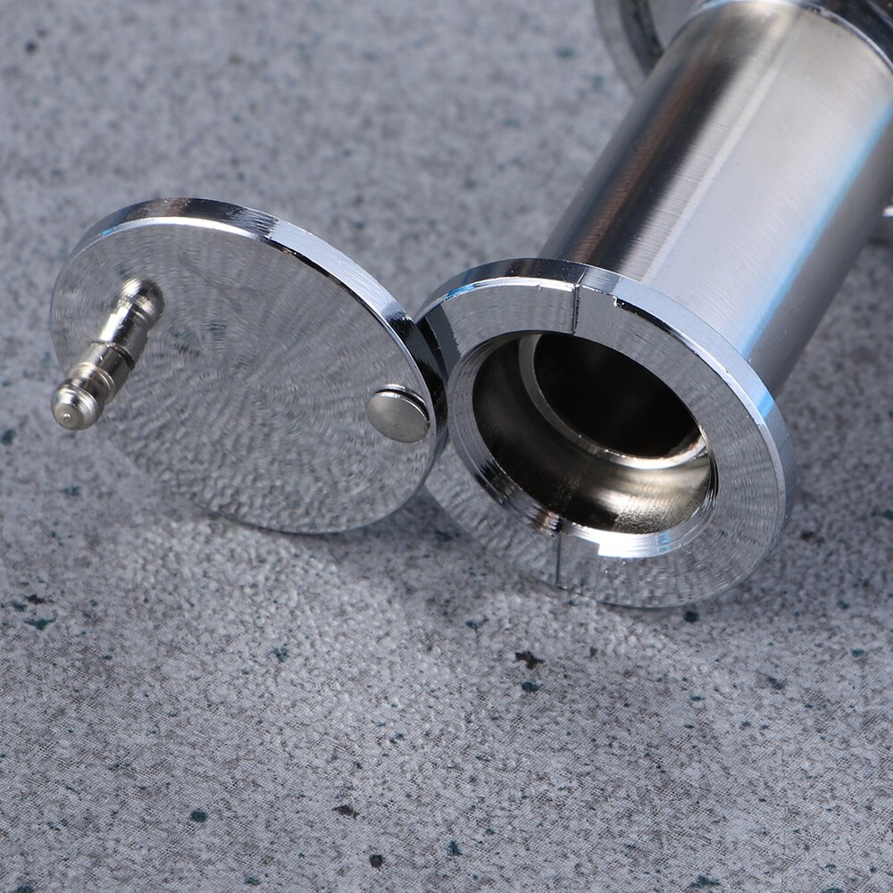 Door Viewer Wooden Door Door Peek Peep Hole Pinhole for Home Office Hotel (Silver)