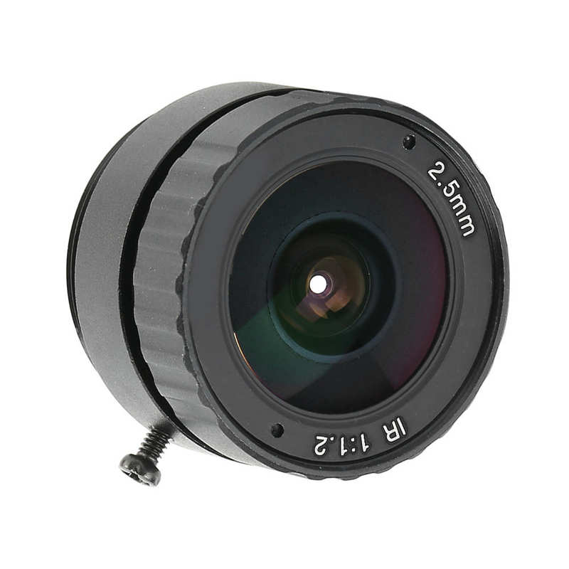 2.5mm CS CCTV Fixed Lens 3MP Mount for CCTV DSLR Removable Hood Fixed-Non-Zoom Lens