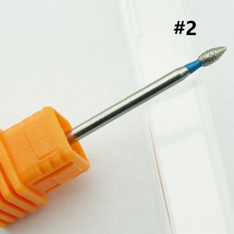 Let negl 4 type diamant neglefil bor bore fræser manicure elektrisk negle bore maskine negle tilbehør: No2