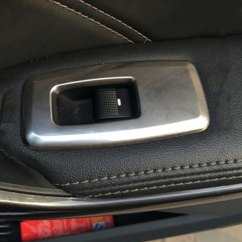 Acier inoxydable voiture porte lève-vitre interrupteur panneau couverture garniture cadre décoration accessoires pour Ford Ranger