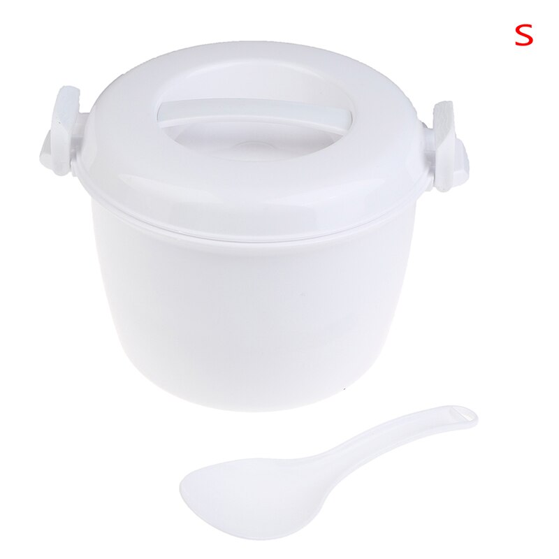 Portable Microwave Oven Rice Cooker Multifunctional food Steamer pot PP microwave cooking Utensils Insulation Bento Lunch Box: S