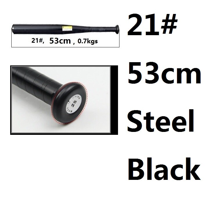 Honkbalknuppel van gelegeerd staal voor zachte honkbalknuppels 21 " 25 " 2 " 28 " 30 " 31 " 33 " inch buitensportfitnessapparatuur voor mannen en vrouwen: 21 inch (53cm) / Ander