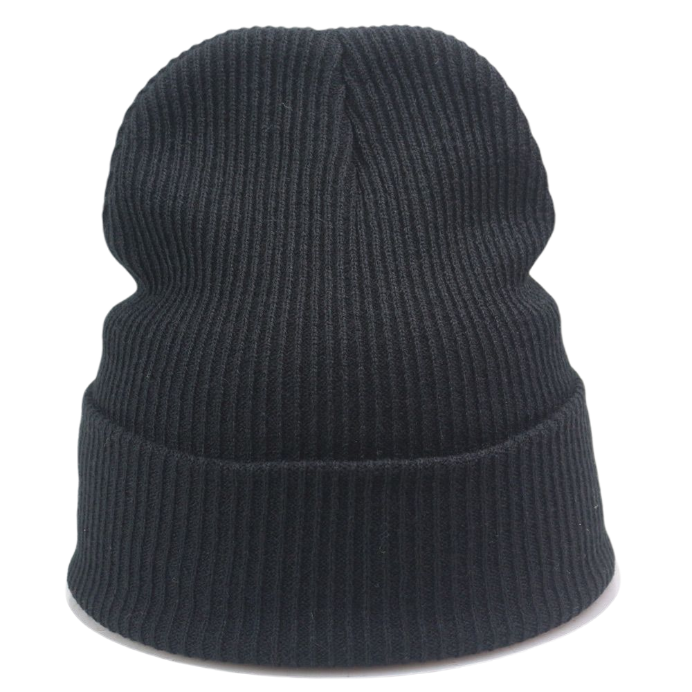 Blank Solid Winter Knit Beanie Hat for Women Men Stretch Soft Stylish Black Orange Yellow Beige Dark Green: Black