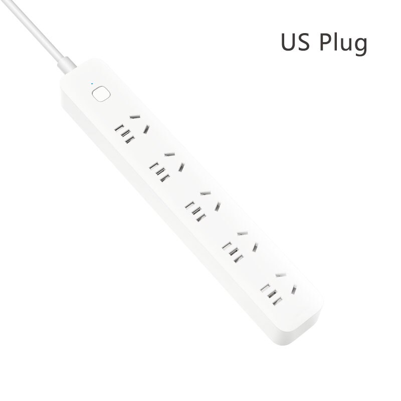 Original Xiaomi Mi Power Strip Outlet 5 holes Socket Plug Standard Fast Charging For Mi home APP Remote Control Smart Version: US Plug