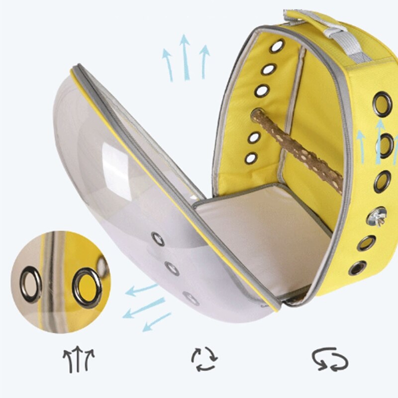 Vogel Papegaai Rugzak Carrier Reistas Met Baars Stand Voor Parkieten Valkparkieten Conures Vinken Lovebirds Kleine Medium Vogels
