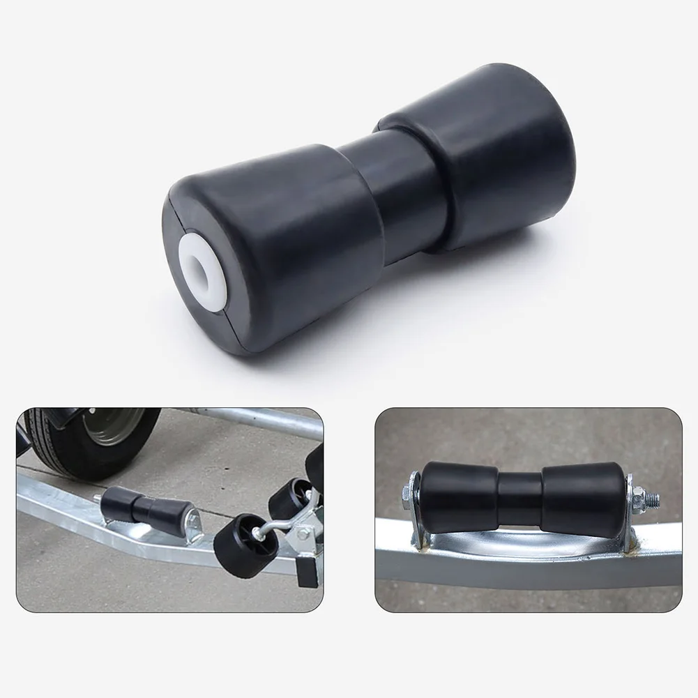 Boat Trailer Keel Roller 17/21MM Marine Keel Roller Heavy Duty PU Black Boat Trailer Roller For Boat Trailer Boat Trailer Roller