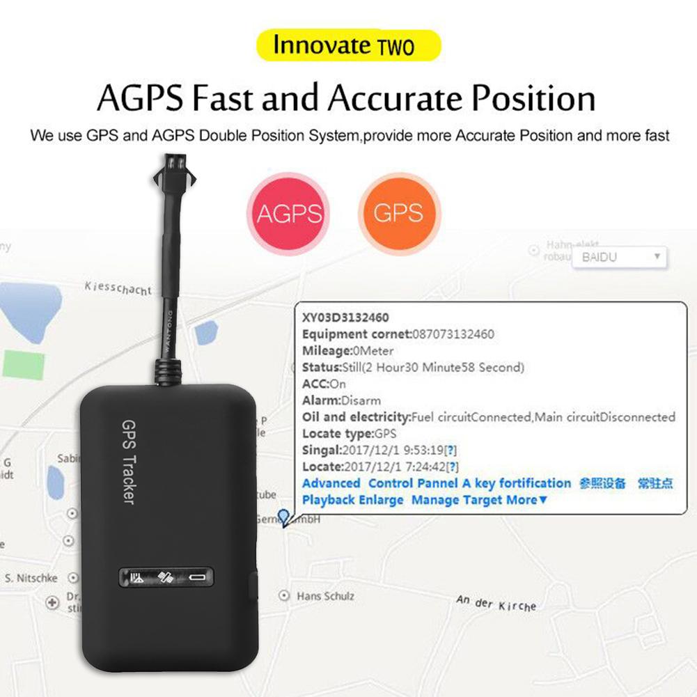 Localizador GPS GT02A para coche, localizador GPS para cortar combustible, rastreador GPRS SMS GSM para coche, 12-36V, seguimiento en tiempo real de Google Maps, aplicación gratuita