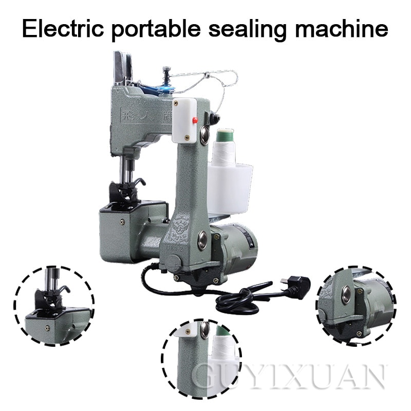 Multifunctional sewing machine Small portable electric sealing machine Woven snakeskin rice bag packing and sewing machine