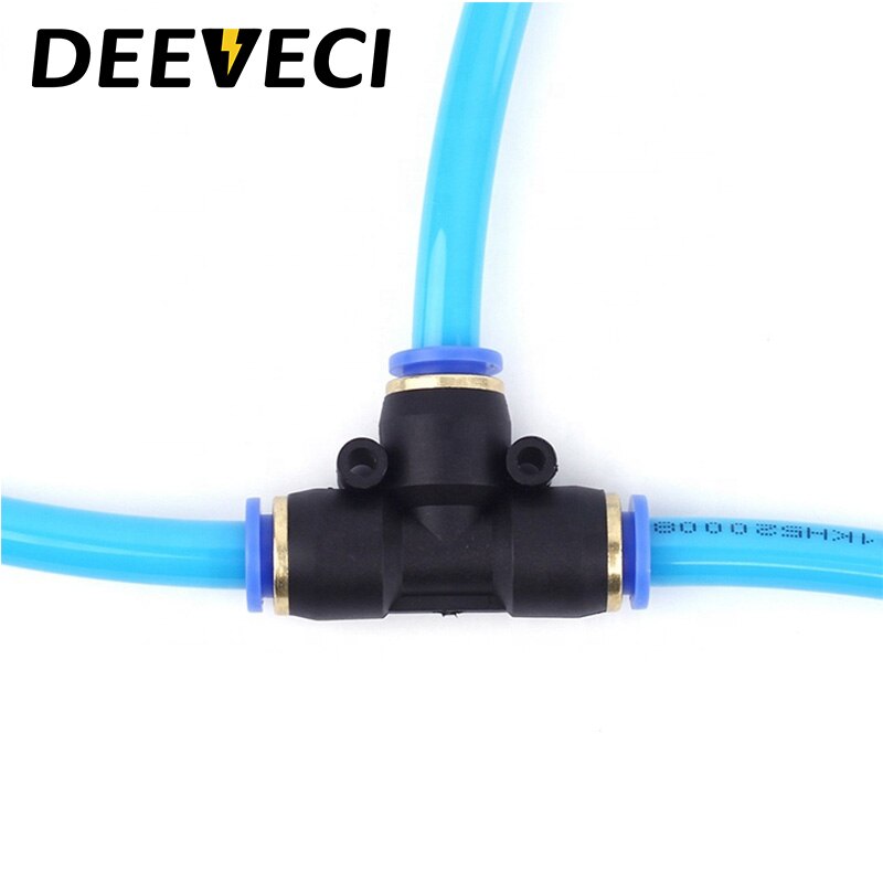 4 to 12mm Pneumatic fittings PE water pipes quick couplings direct thrust plastic hose pipe connectors