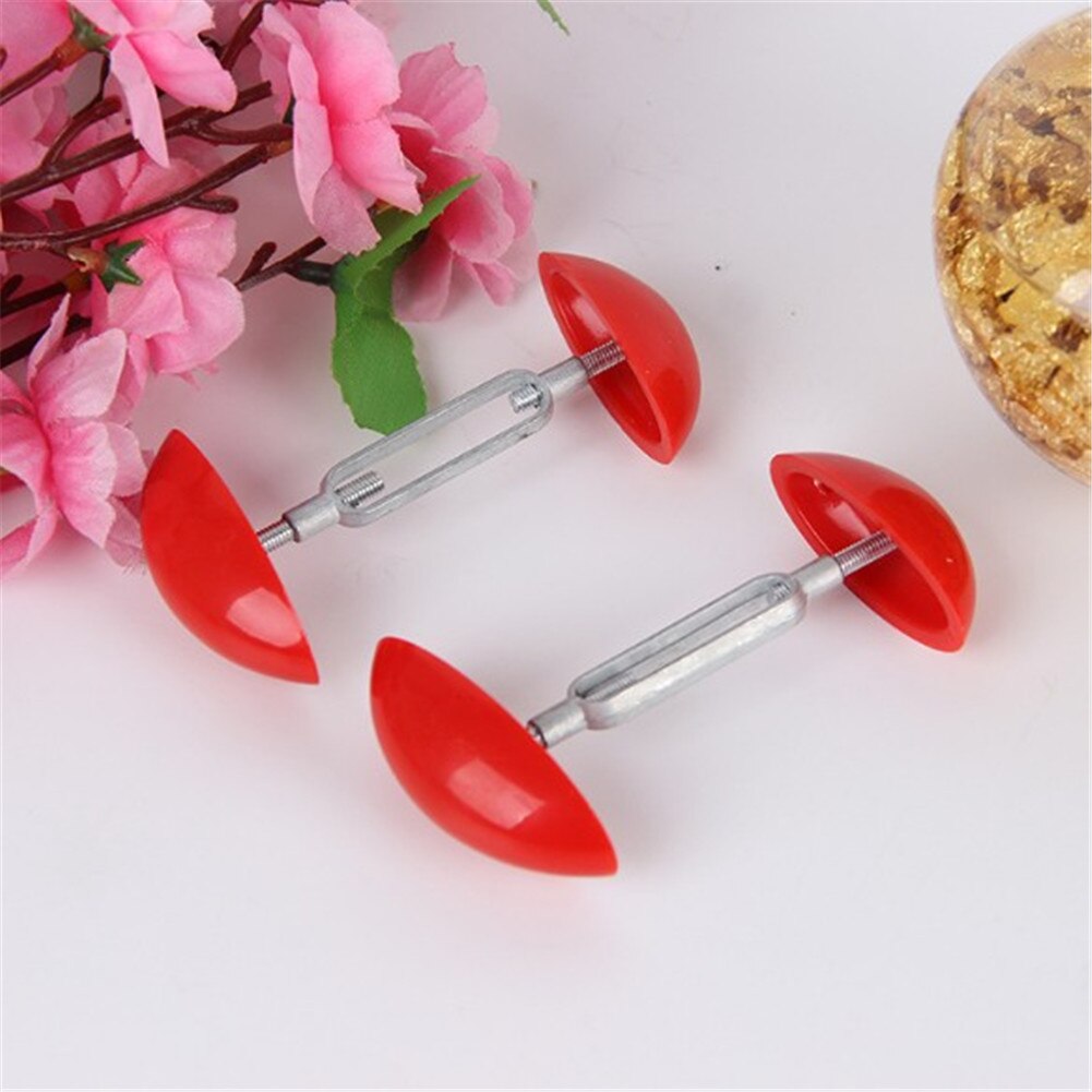 2pc portabla mini röda skosträckare för höga klackar justerbar sko trädexpander män kvinnor width extender keeper schoenspanner
