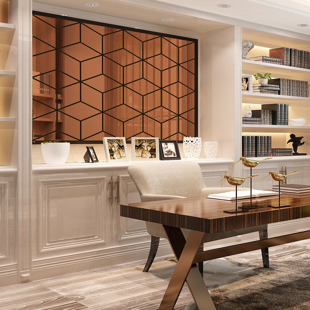 Espejo Adhesivo de pared con diamantes 3D, rombos acrílicos, autoadhesivo, hojas de espejo extraíbles, calcomanías de pared, Fondo de mosaico, decoración del hogar