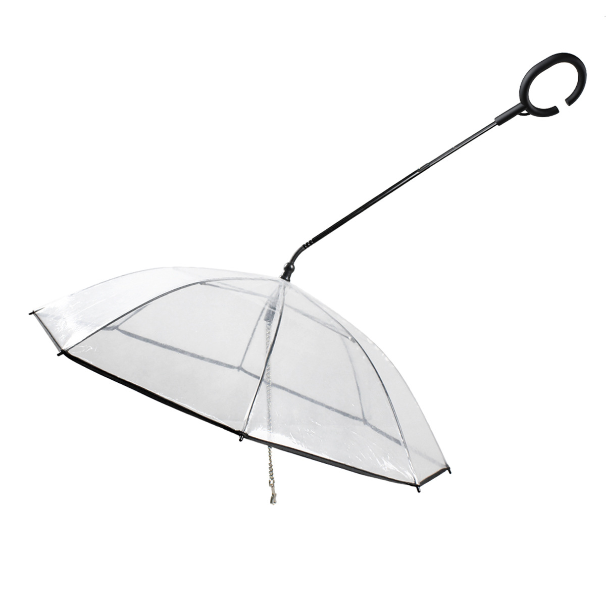 Parapluie pour animaux de compagnie Transparent chien c-type parapluie fournitures pour animaux de compagnie réglable pluie jour Hyena Traction corde parapluie inverse: Default Title