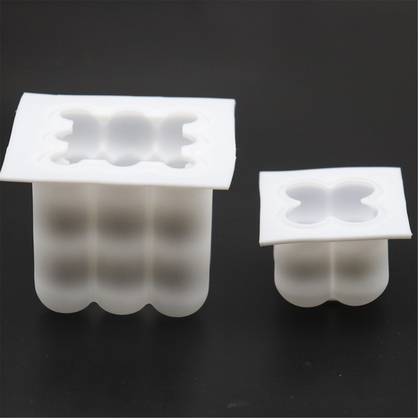 2 moldes de silicona para velas, molde para jabón hecho a mano con mechas de vela de algodón y soporte para mechas de vela de 4 piezas para fabricación de artesanías Diy, 100 Uds.