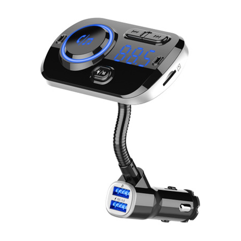 Auto Handsfree Kit Draadloze Fm-zender MP3 Speler Dual Usb-poort Fast Charger Lcd Auto MP3 Speler Usb Charger Fm modulator