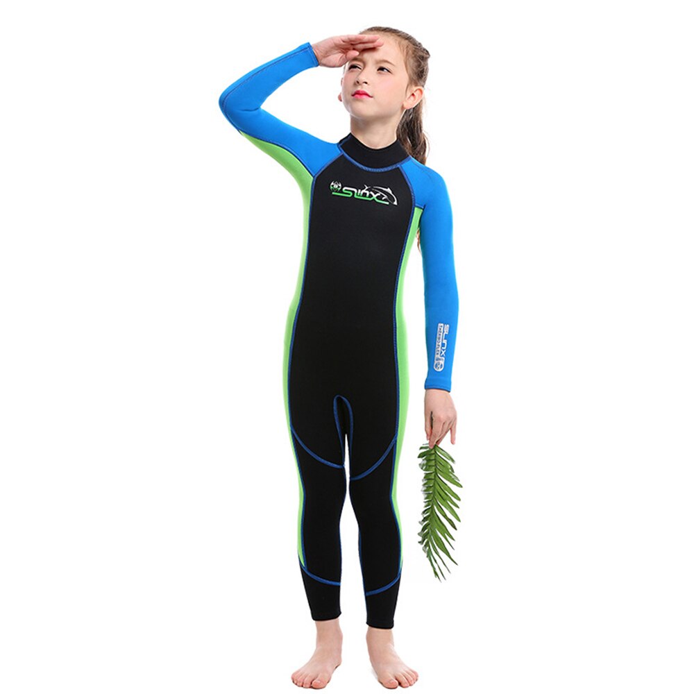 Mute a maniche lunghe in Neoprene SLINX mute da sub per ragazzi/ragazze bambini Rash Guards un pezzo surf nuoto Snorkel bambino
