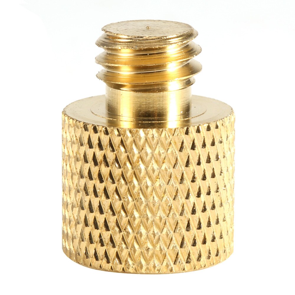 adaptador de tornillo de hilo trípode de oro 1/4 "hembra a 3/8" macho adaptador de latón 1/4 3/8 para trípode Cámara accesorios de soporte de luz