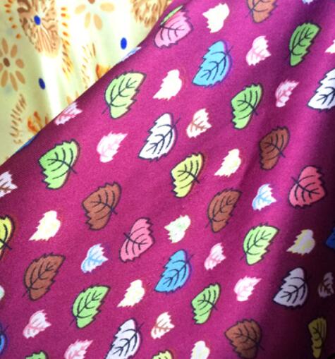 Tissue craft Soft Satin fabric leaf DIY Lining Material craft flower glossy Polyester Charmeuse Fabric 100CM: 5