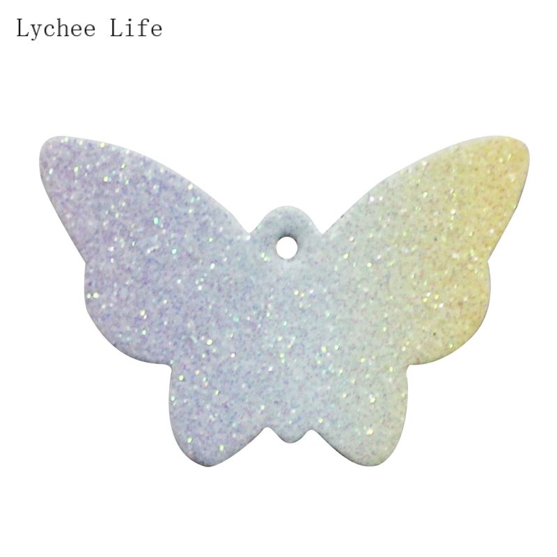 Lychee Leven 10 Stks/partij Vlinder Lederen Pads Handgemaakte Diy Oorbellen Oorsteker Sieraden Materiaal Leer Maken Accessoires