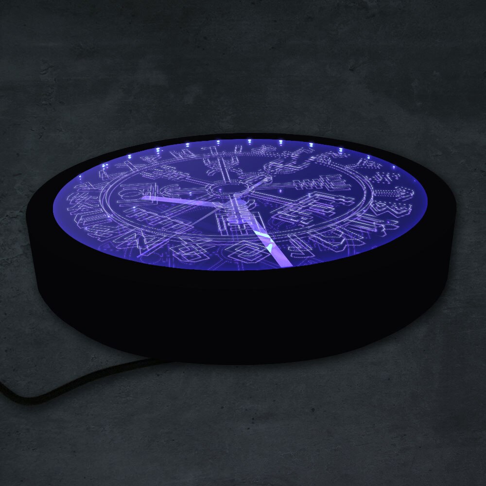 Vegvisir kompassi seinäkello viikinkit symboli riimut led neonkello viiking skandinavian moderni seinäkello led taustavalo seinäkello