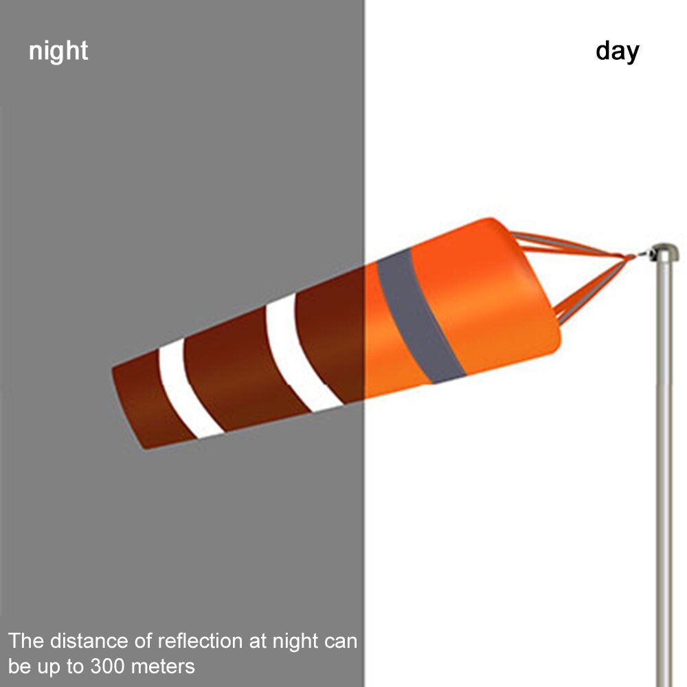 80/100/150Cm Reflecterende Windzak Outdoor Scratchproof Winddicht Fluorescerende Reflecterende Windzak Windwijzer Windvaan