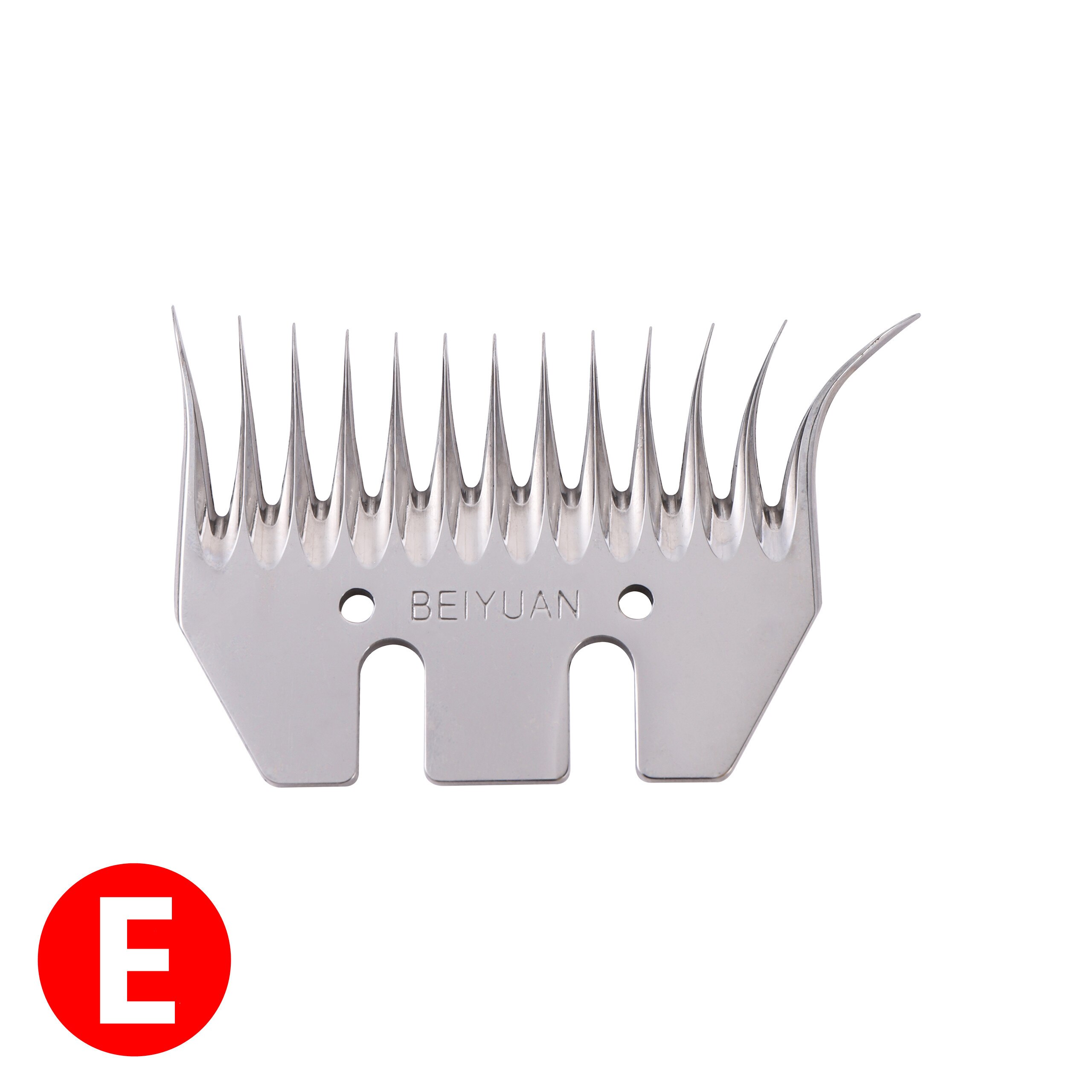 Tijeras de esquilar ovejas y cabras, herramienta alternativa recta para esquilar ovejas, hoja curva de 4/9/13 dientes, 2 piezas: E 1pc