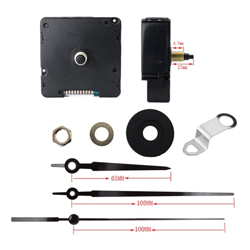 Silent Quartz Clock Movement Long and Short Shaft Clock