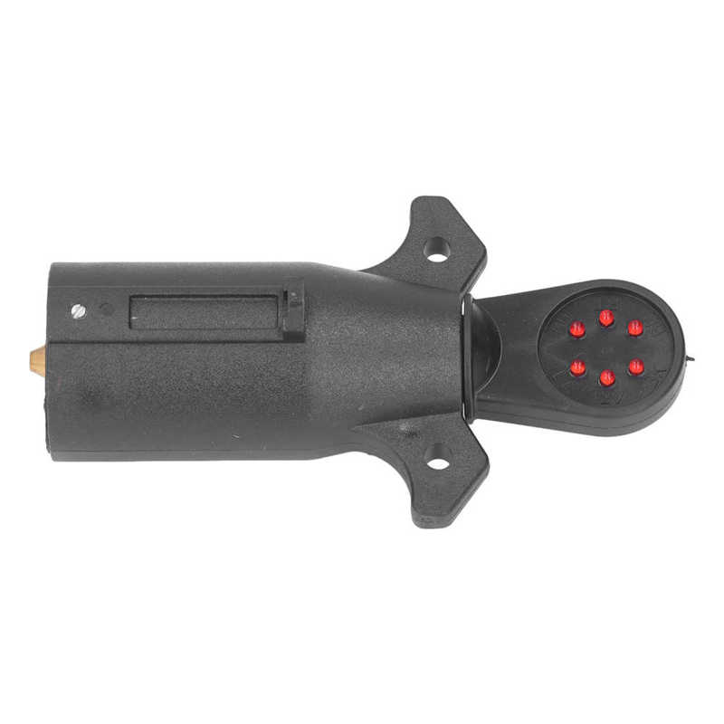 Trailer Light Tester RV Electric Wiring Adapter 7‑Way 6LED Weatherproof for Vehicles