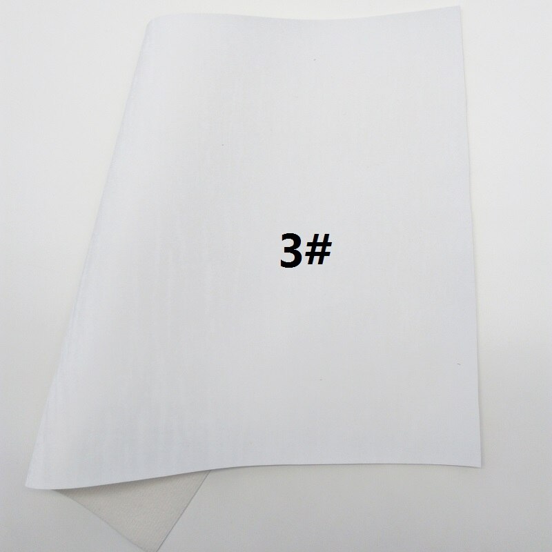 WHITE Faux Leather, Faux Leather Fabric, Weaving Synthetic Leather Fabric Sheets For Bow A4 21x29CM Twinkling Ming XM553: 3