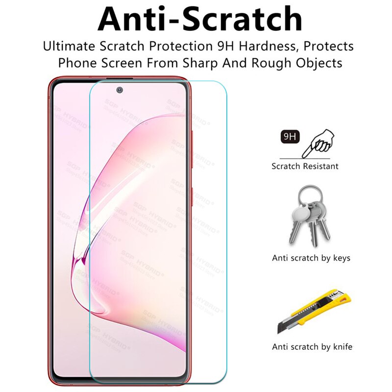 Vidrio templado para Samsung Galaxy Note 10, Note 10, S10 lite, 10 lite, S10lite, película de protección HD, protector de luz Sklo, cubierta completa, 3 uds.