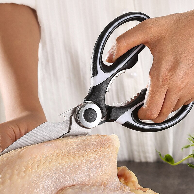 1PC Kitchen Scissors Tool Multifunctional Stainless Steel Cut Meat, Vegetables, BBQ Tool Scissors Kitchen Supplies