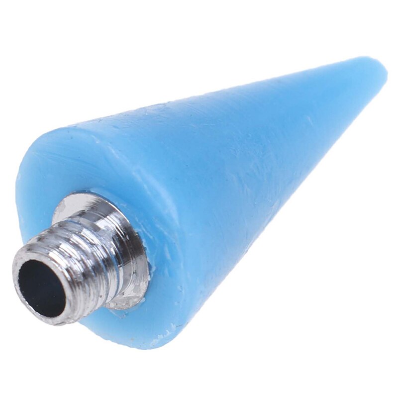 1pc vervangbare nagelstiften met waskrijt, kralen, strass-steentjes en edelstenen: Blauw