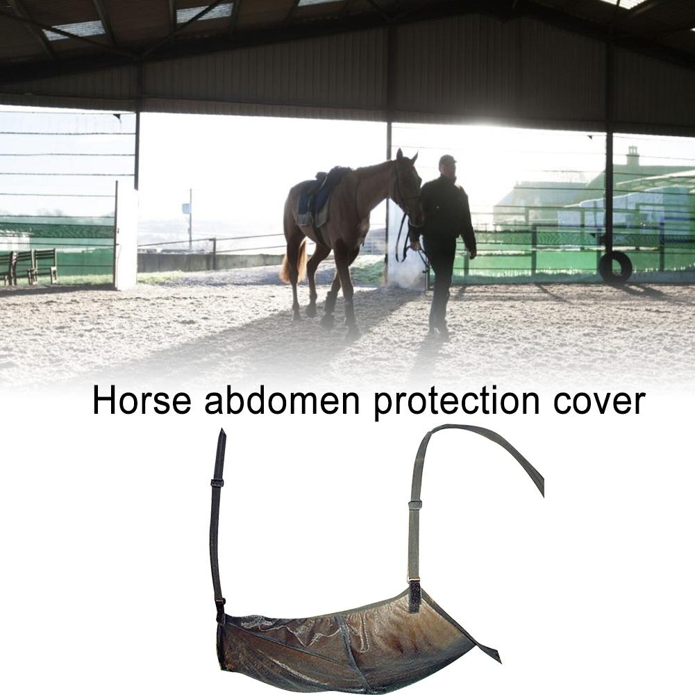 Cubierta protectora de Abdomen de caballo equipo de caballos al aire libre Red antimosquitos cómodo transpirable Anti-rasguño de malla de protección