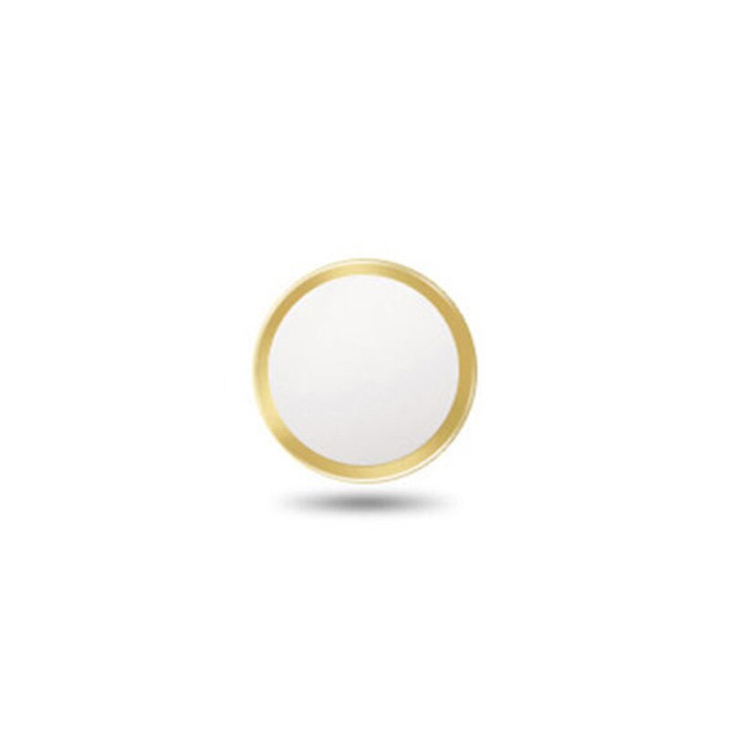 2 pièces Ultra mince Support d'empreintes digitales tactile ID bouton accueil autocollant pour iPhone 7 7plus 6 6S 6plus 5 5S 5C SE autocollants sur le téléphone: Gold
