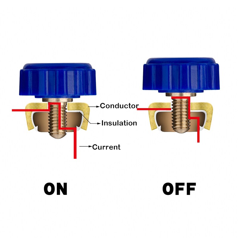 Motorcycle Battery Cut Off Kill Switch Disconnect Terminal 12V 80A For Protection Car Side Post Current Leakage Circuit Breaker