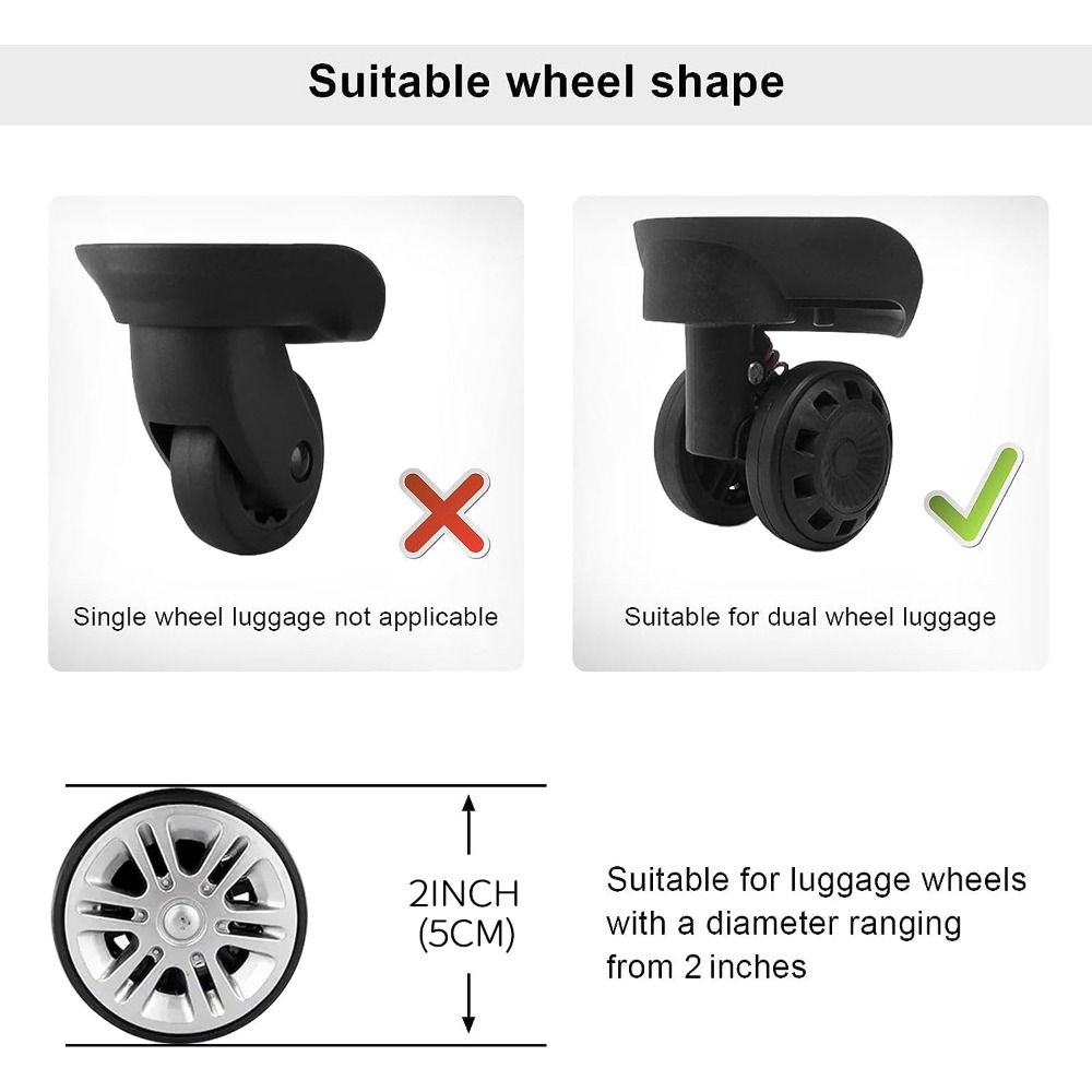 4/8 stücke 5cm Silikon Reisegepäck Caster Schuhe mit Silent Sound Koffer Räder Schutz abdeckung Trolley Box Rollen Abdeckung