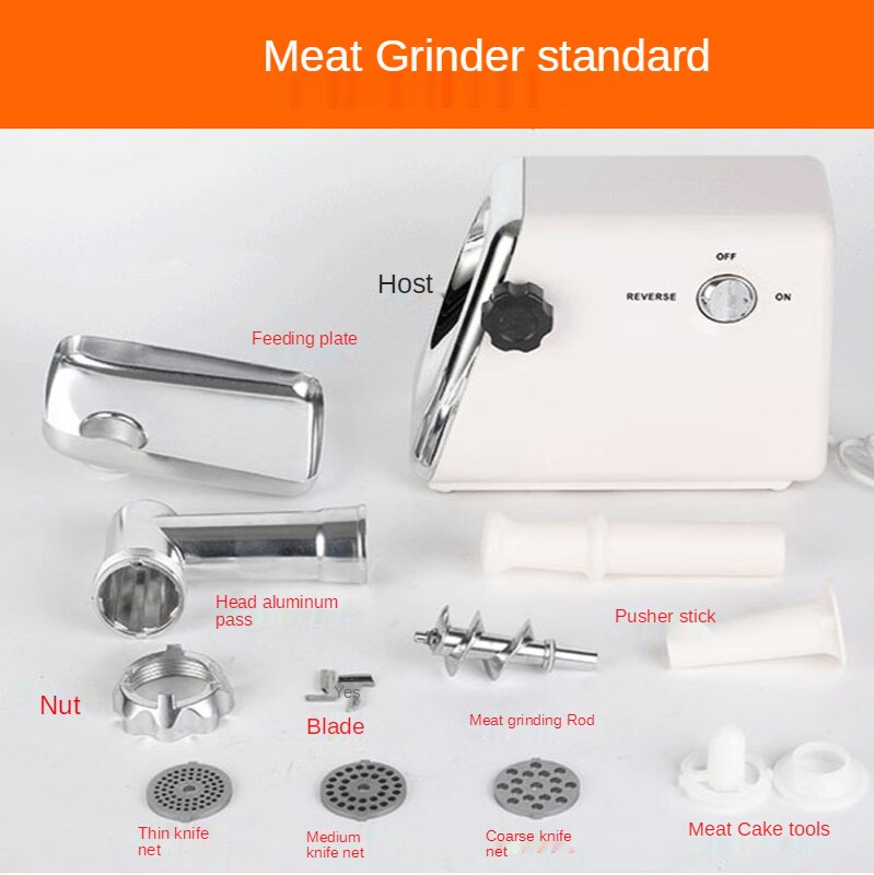 Electric Meat Grinders Meat Blenders Stainless Steel Kitchen Powerful Electric Grinder Sausage Stuffer Meat Mincer Slicer
