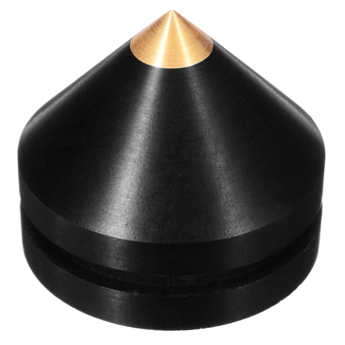 4 stuks Professionele Speaker Spike Zwart 23mm Ebbenhout Speaker Isolatie Spike Houten Koperen Stand Voeten Met Base Pad mayitr
