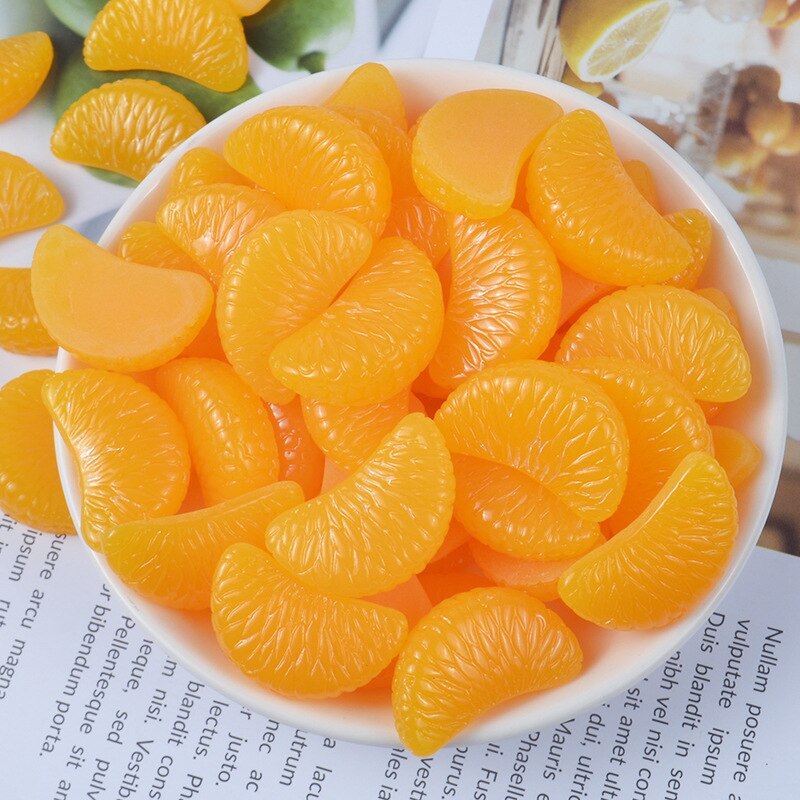 BoxiFruit Slime Additives Charms Resin Orange DIY Kit Filler Decor For Fluffy Clear Crunchy Slime Clay In Stock