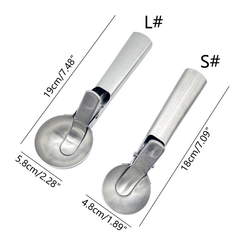 Ijs Scoopers Ijs Lepels Aardappelpuree Watermeloen Lepel Ijshockey Machine Elastische Bal Graver Ijs Scoopers